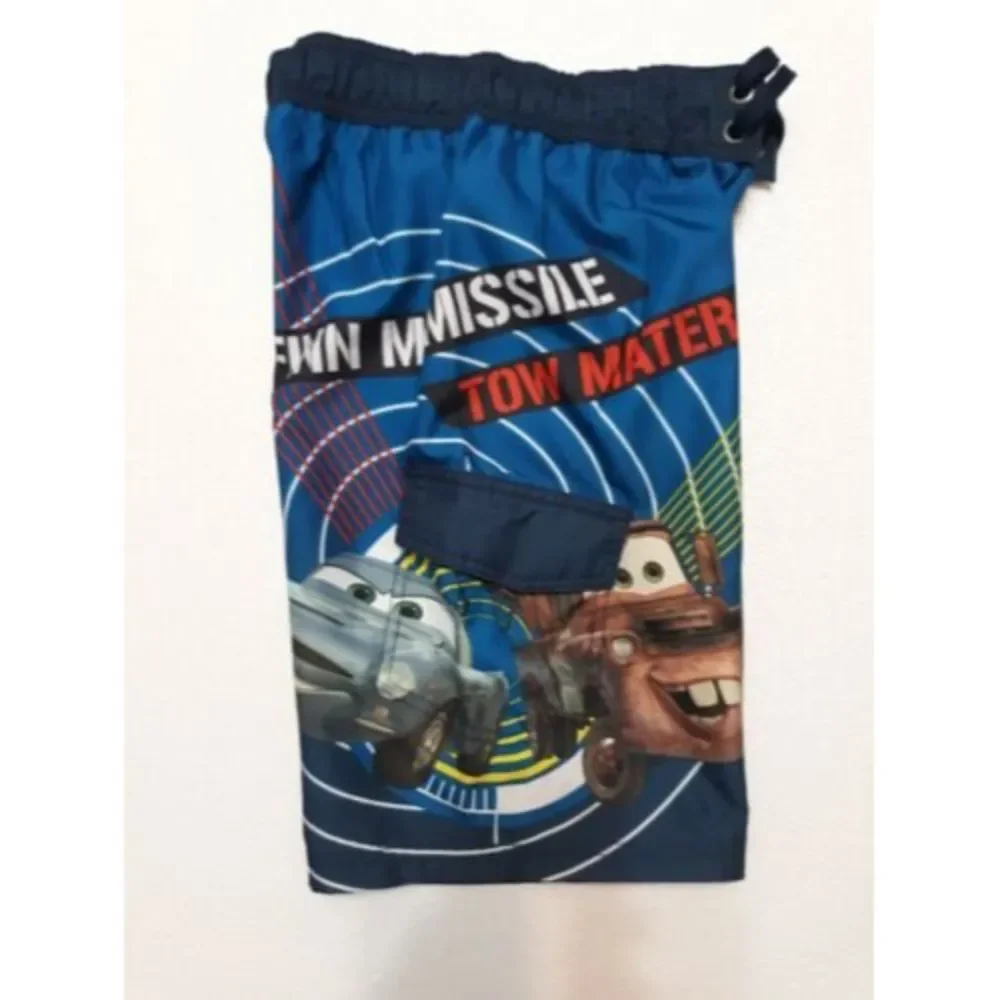 Disney Pixar CARS SwimTrunks Finn McMissile Boys Sz 8 MATER Board Shorts